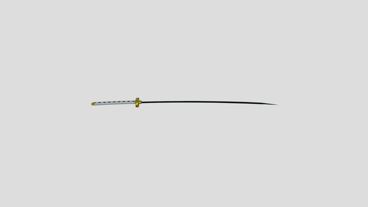 White Katana Zoro-Белая катана зоро 3D Model