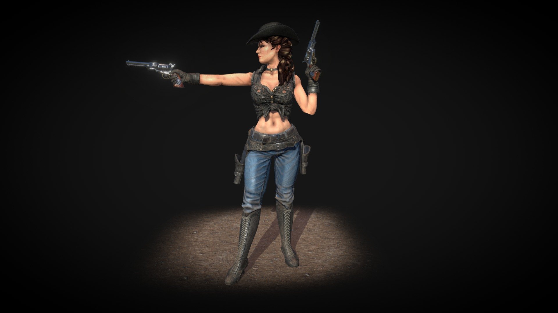 Cowgirl 3d Model By Pvietto 3802721 Sketchfab