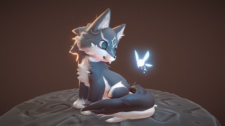 Wolf Link young 3D Model