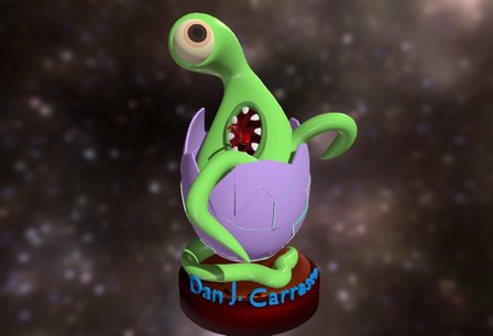 Alien Egg Monster 3D Model
