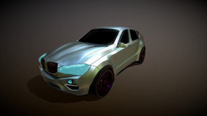 Simil BMW X6 low poly 3D Model