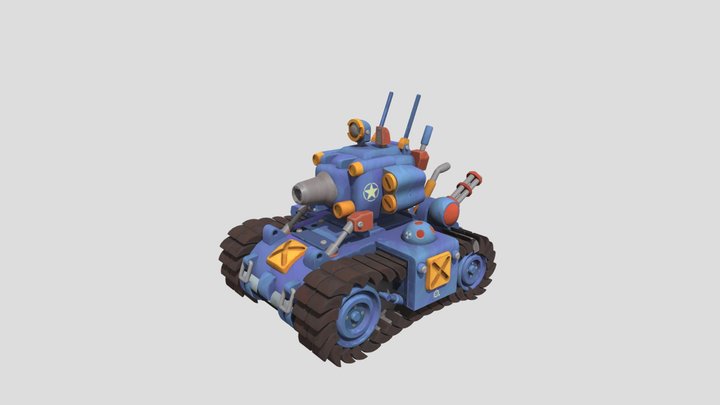 Metal Slug Tank 3D Model