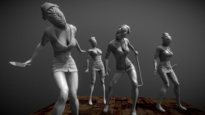 SILENT HILL - NURSES 3D Model