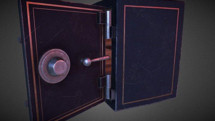 Old Used Safe 3D Model