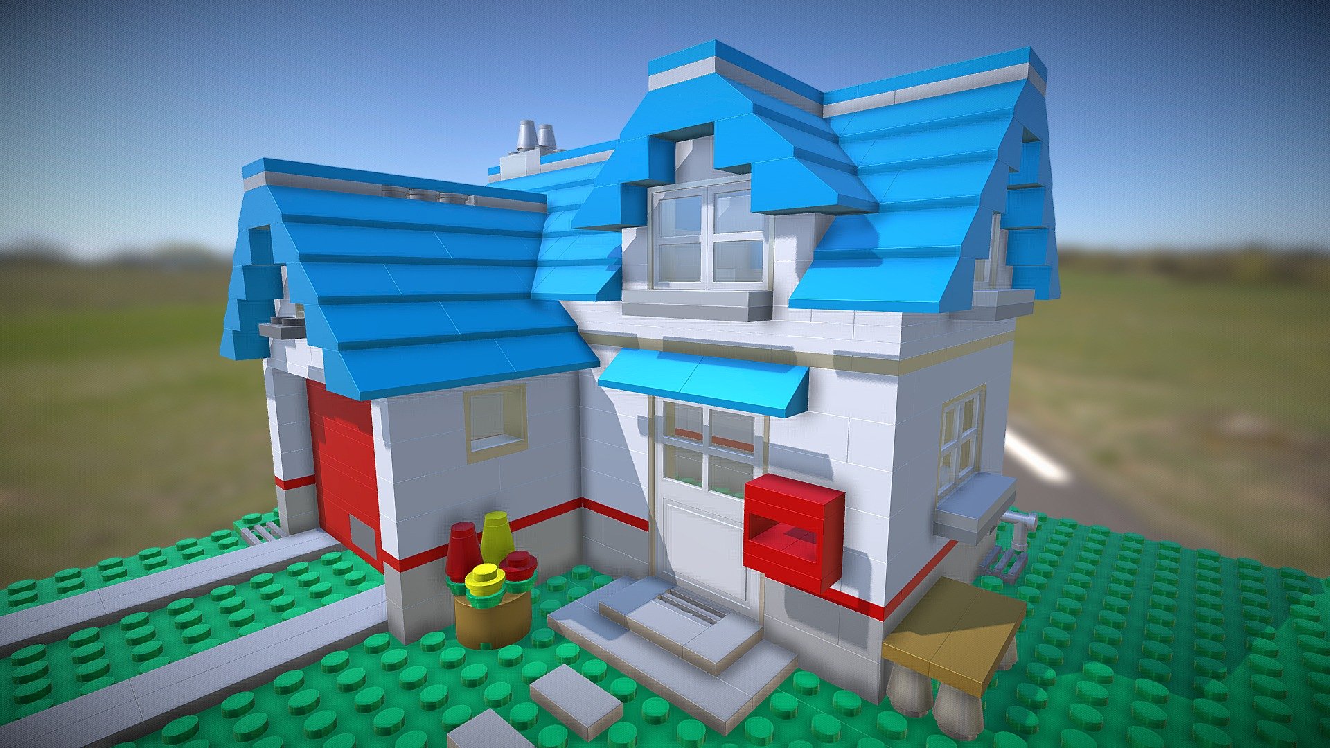 Lego-house - Download Free 3D model by T-FLEX CAD ST (Free) (@tflexcad