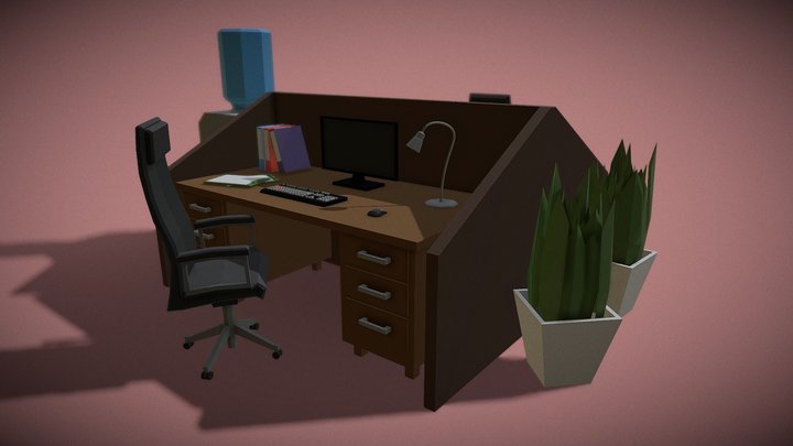 Little Office 3D Model