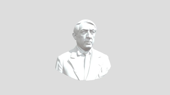 Portrait of PicaDeGaulle 3D Model