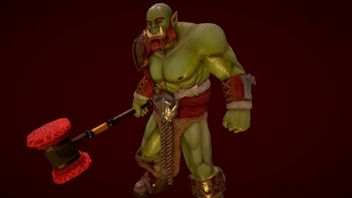 Warrior Orc 3D Model