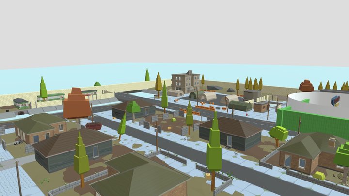 chicken gun town3f_rtl – Modelo 3D gratuito STL