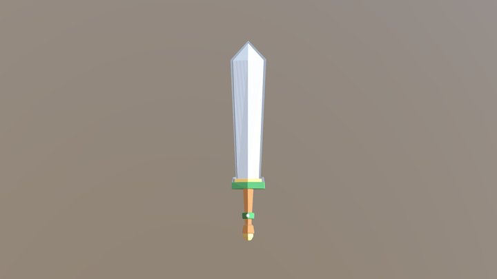 Sword Blender Tutorial 3D Model