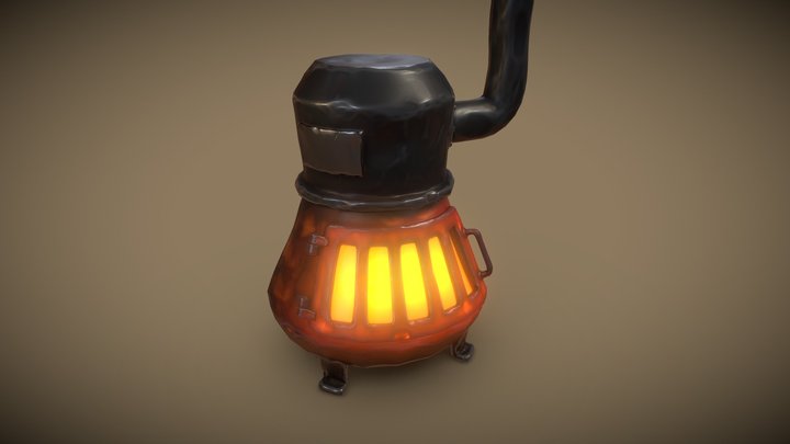 3December2018 Day2 - Wood Stove 3D Model