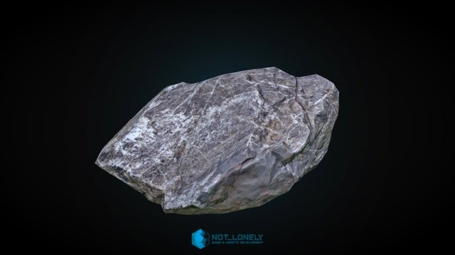 HQ Big Rock 3D Model