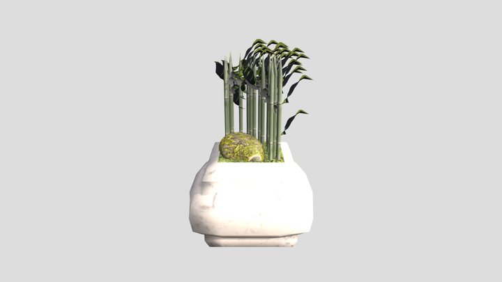 Wk9_Bamboo_Pot_park1388 3D Model
