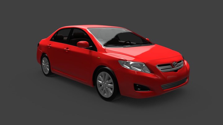 Toyota Corolla 2008 3D Model