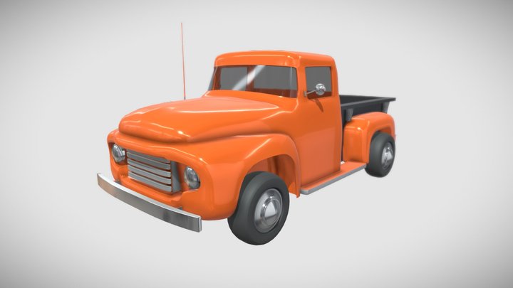 FORD F100 Low-poly Erik 3D Model