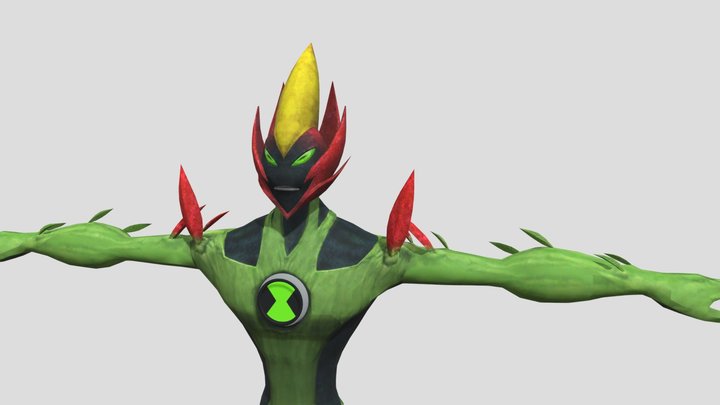 Swampfire Ben 10 3D Model
