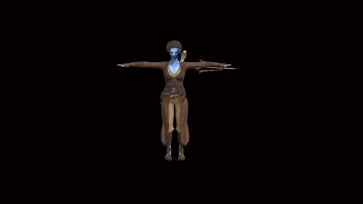 avatar femelle1 3D Model