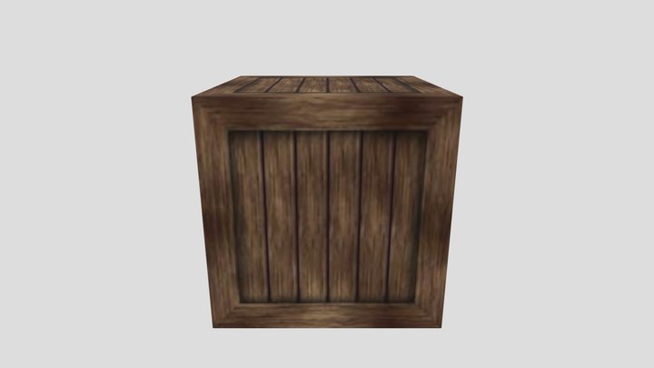 Crate 3D Model