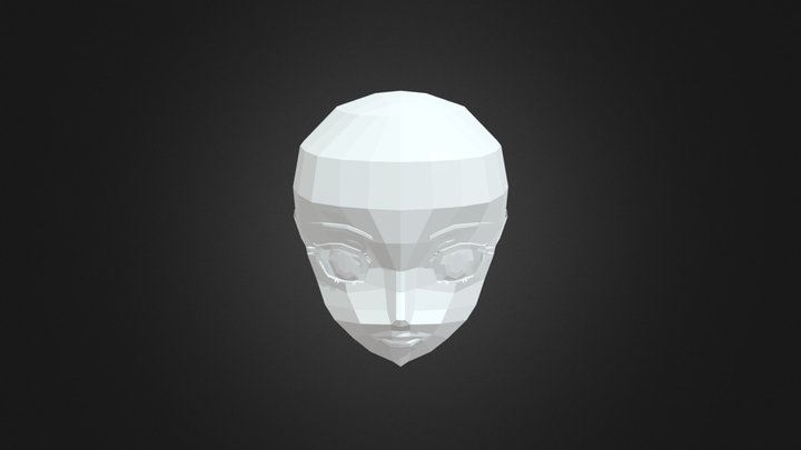 Anime Head F 3D Model
