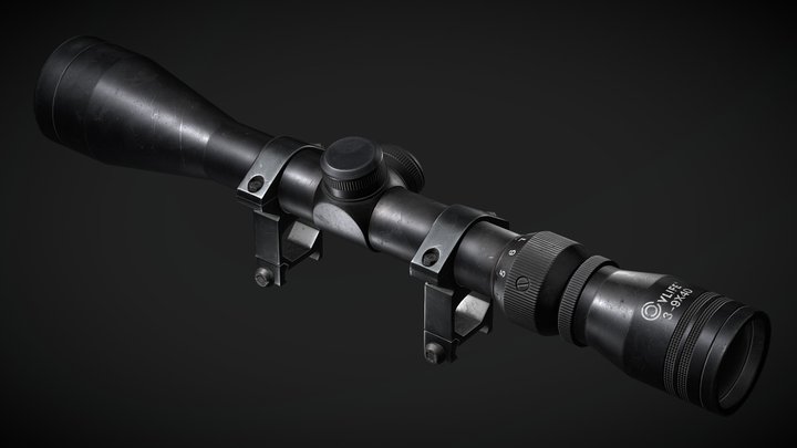 Sniper Scope - CVLIFE Tactical 3-9x40 3D Model