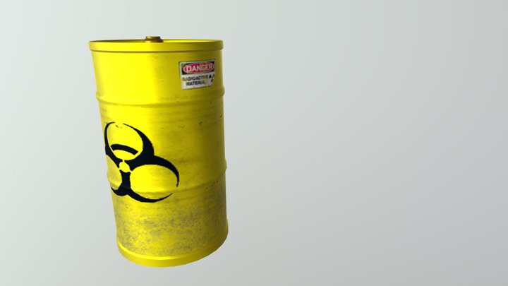 Toxic Waste Barrel 3D Model