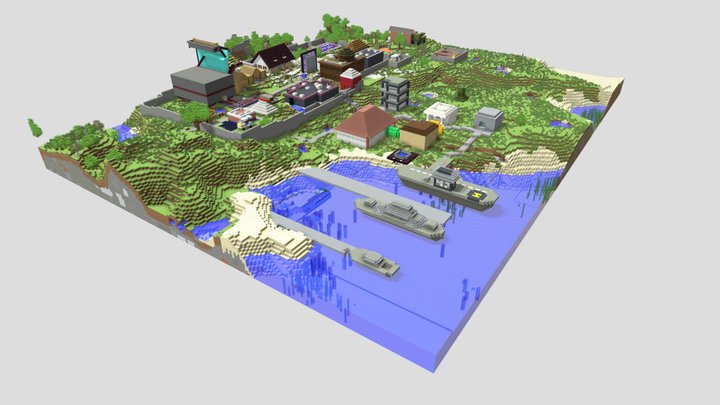 MineCraft Advisory City 3D Model