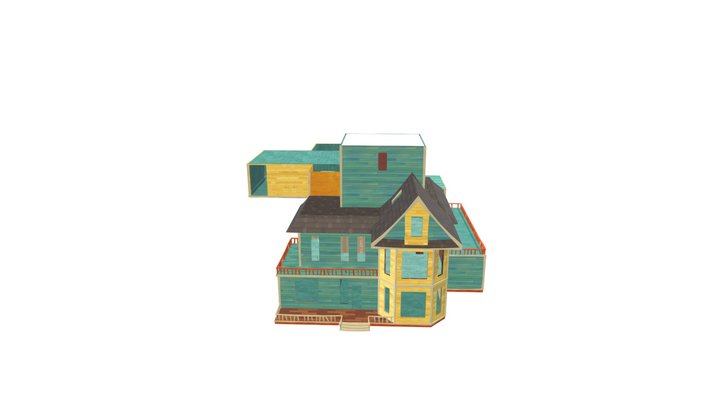 Hello Neighbor Alpha 3 House (RECONSTRUCTION) 3D Model