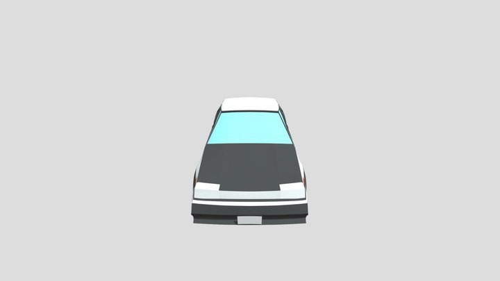 Ae86 Panda Trueno 3D Model