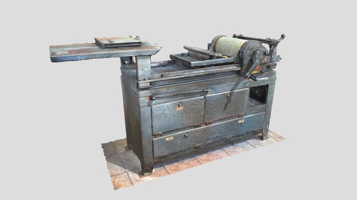 Vandercook Letter Press Printing Press 3D Model