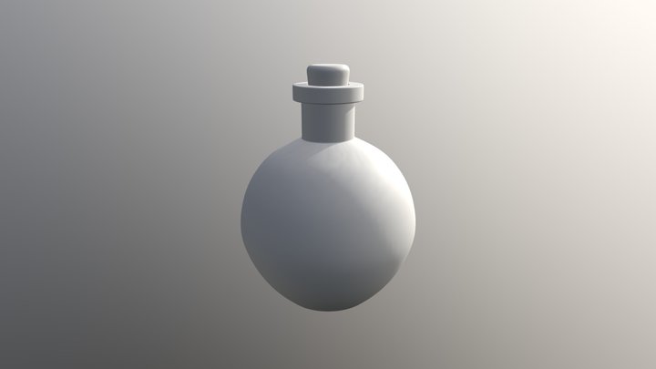 Glass Potion Bottle 3D Model
