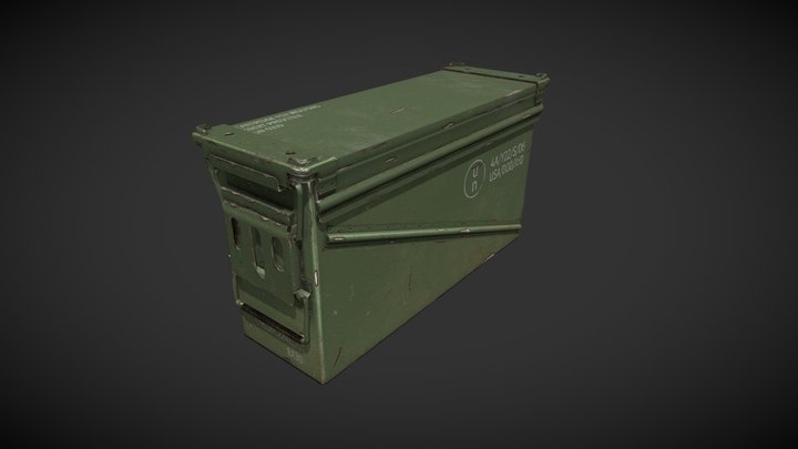 40mm Ammo Box 3D Model