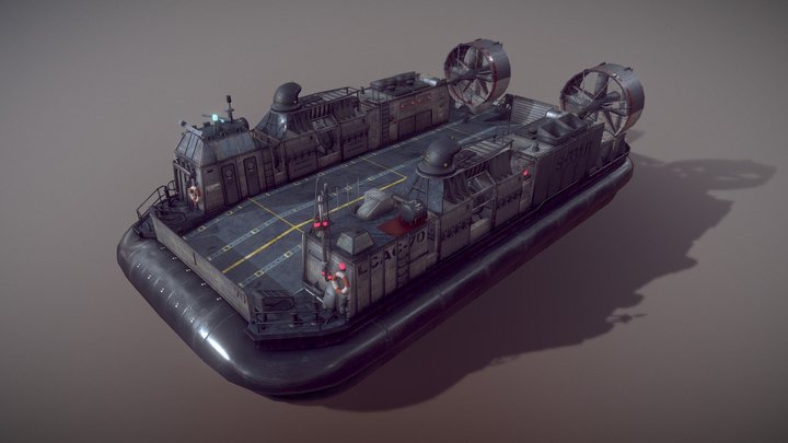 LCAC Hovercraft 3D Model