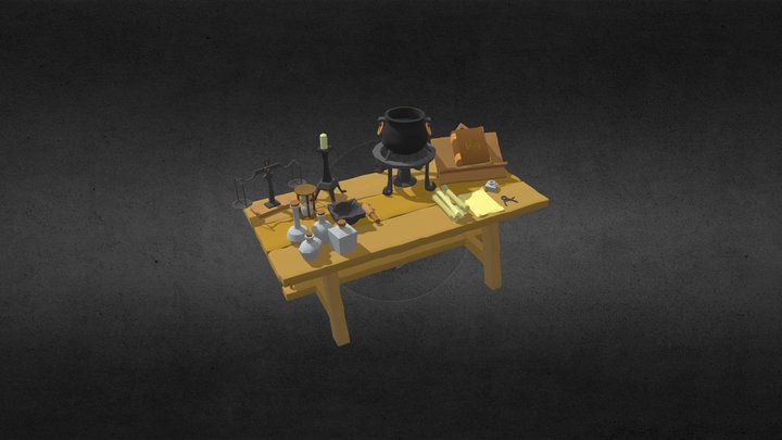 Alchemy Table 3D Model