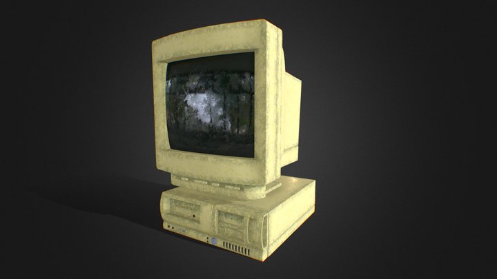 old beat-up pc 3D Model