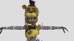 Golden Freddy Remastered - Download Free 3D model by Shattered_FredBear ...