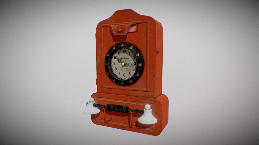 Vintage Telephone Wall Clock