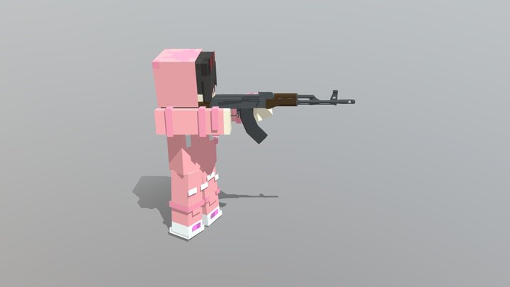 Pink Demon 3D Model