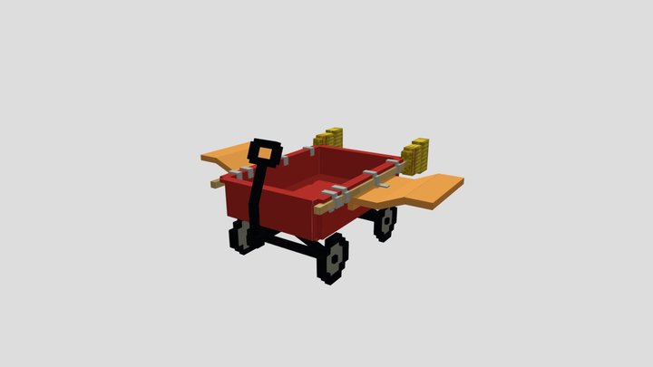 Bing Bongs Rocket Wagon 3D Model