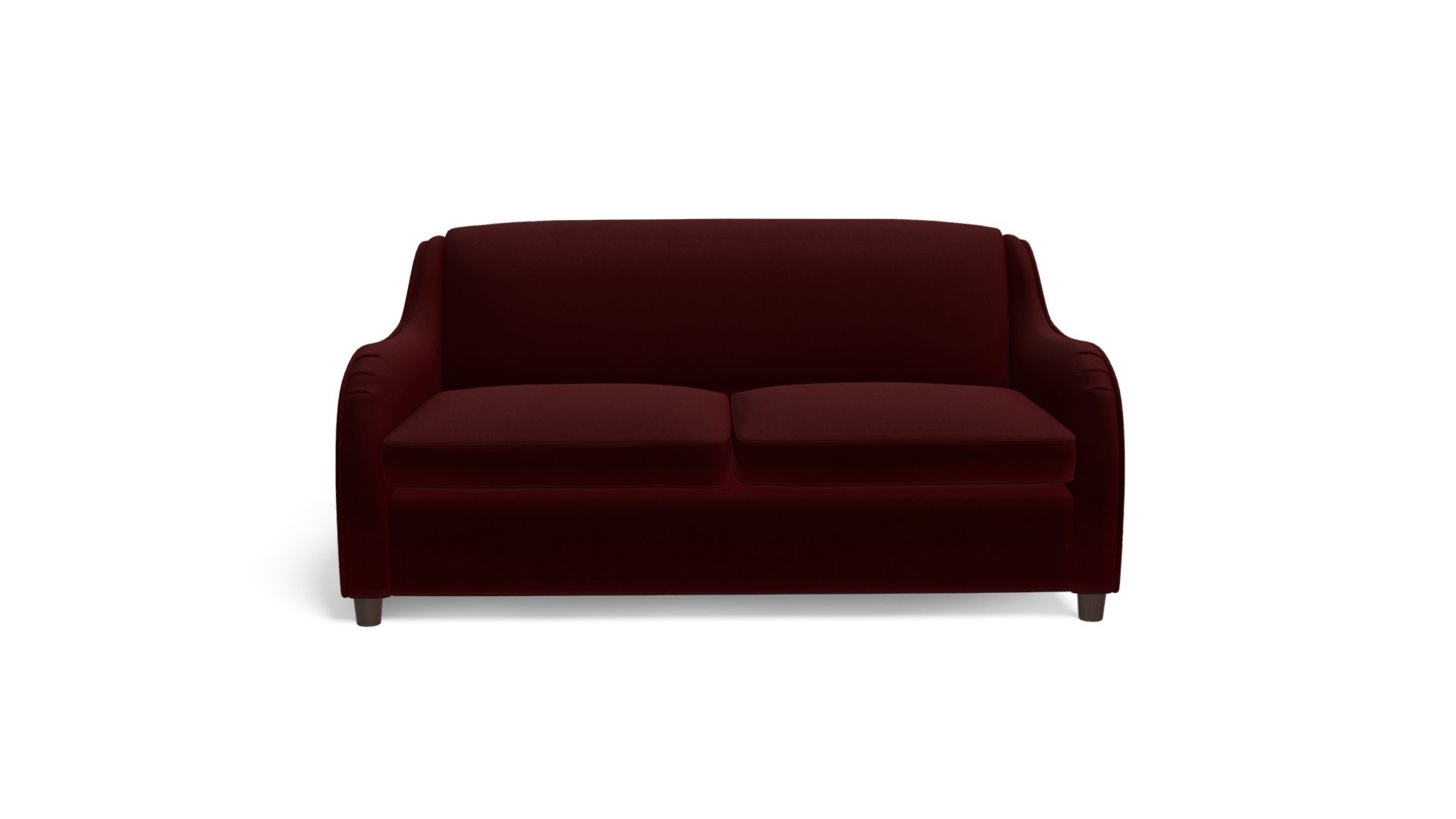 Helena Sofabed, Plush Burgundy Velvet
