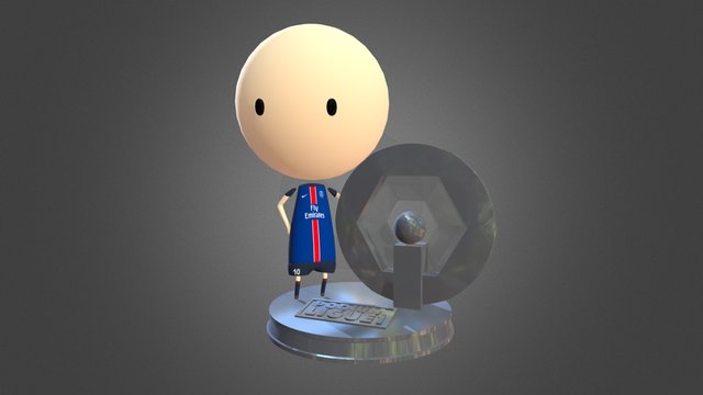 Podium Ligue1 Character 3D Model