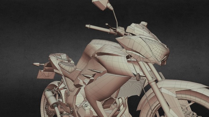 Kawasaki Z250/Z300 3D Model
