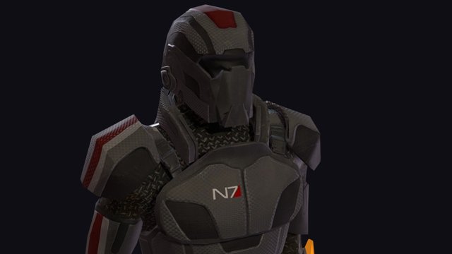 Commander Shepard 3D Model