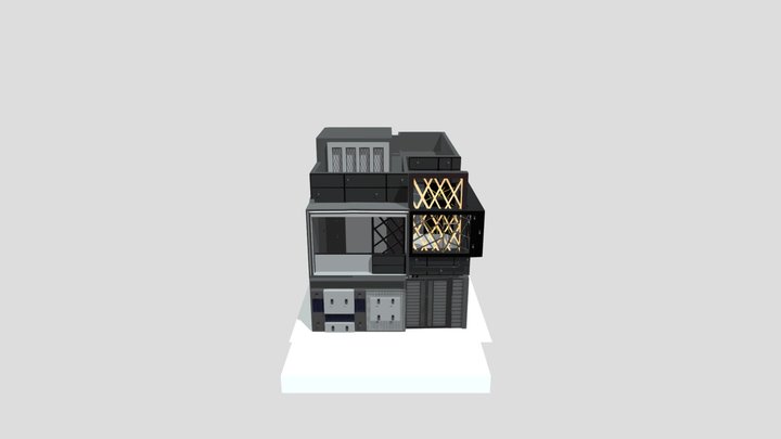 3D Architectural Modern Luxurious House 1125sqft 3D Model