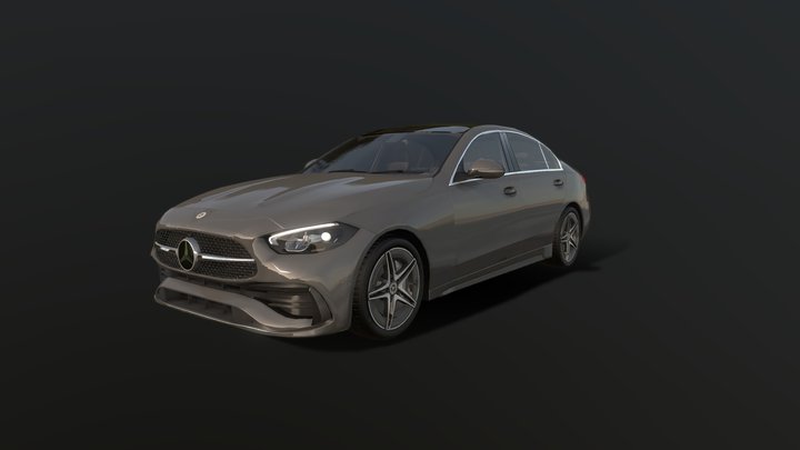 Mercedes C200 2022 3D Model