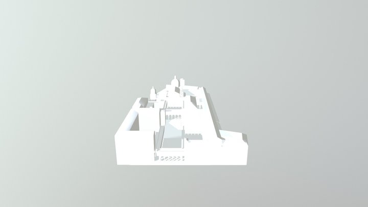 Monastery At Monte Cassino 3D Model