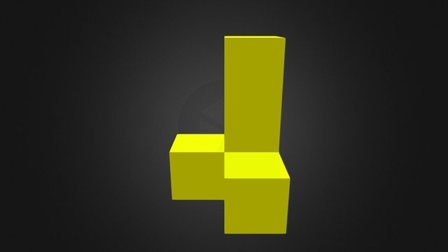 Puzzle Design Yellow 3D Model