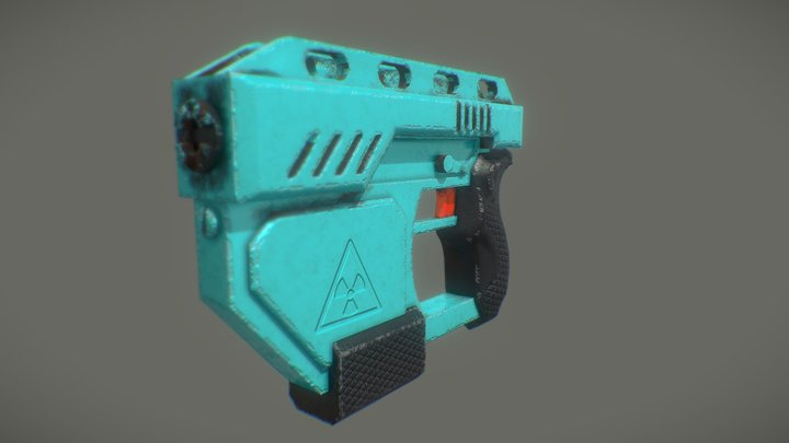 Boolean Weapon Sci-fi 2 3D Model