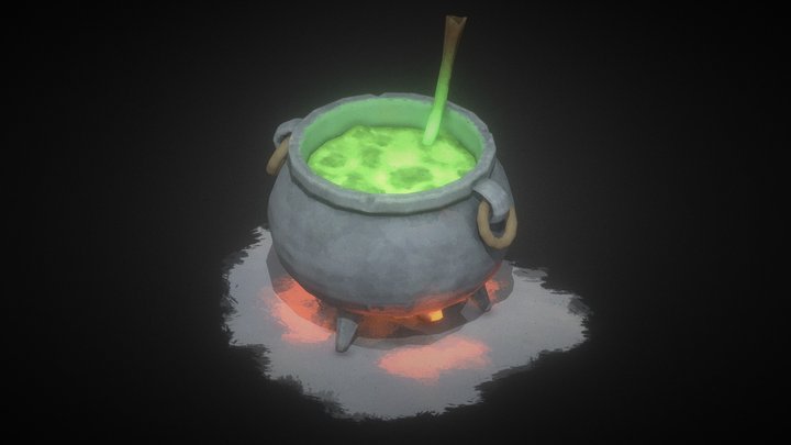 Witch's Cauldron 3D Model