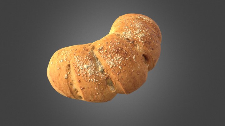 S00013 Bread 8 3D Model