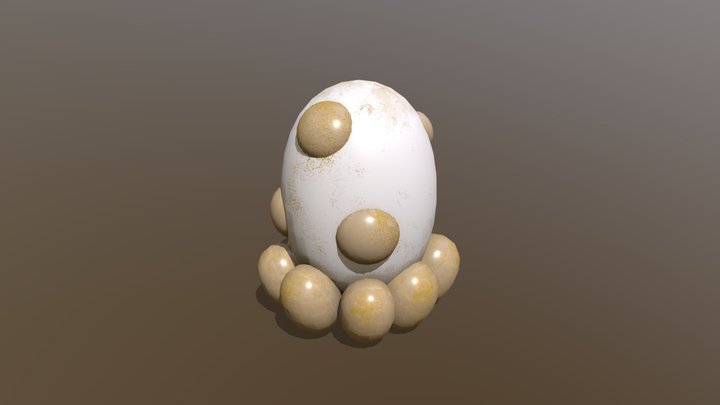 蛋 3D Model